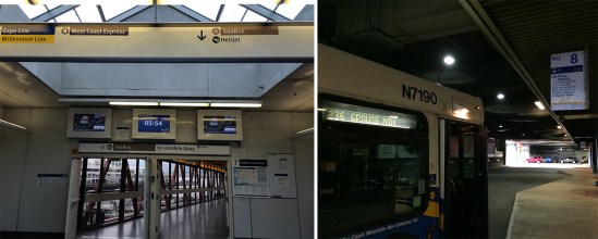 SeaBus terminal and Bus #236