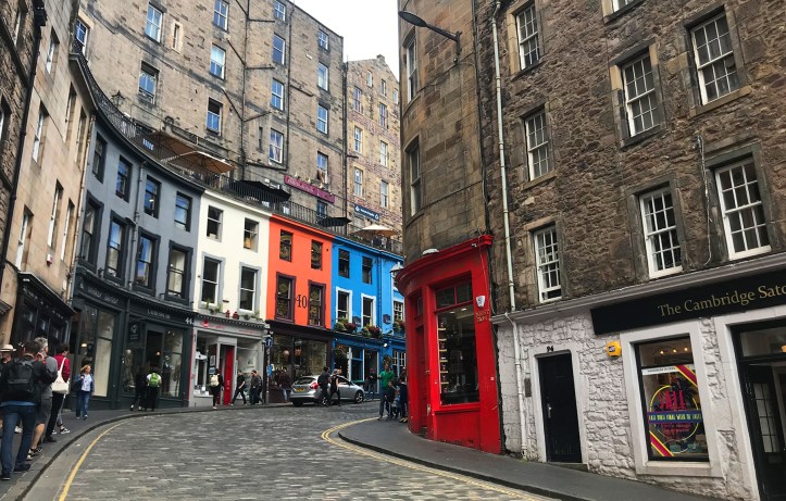 The streets of Edinburgh