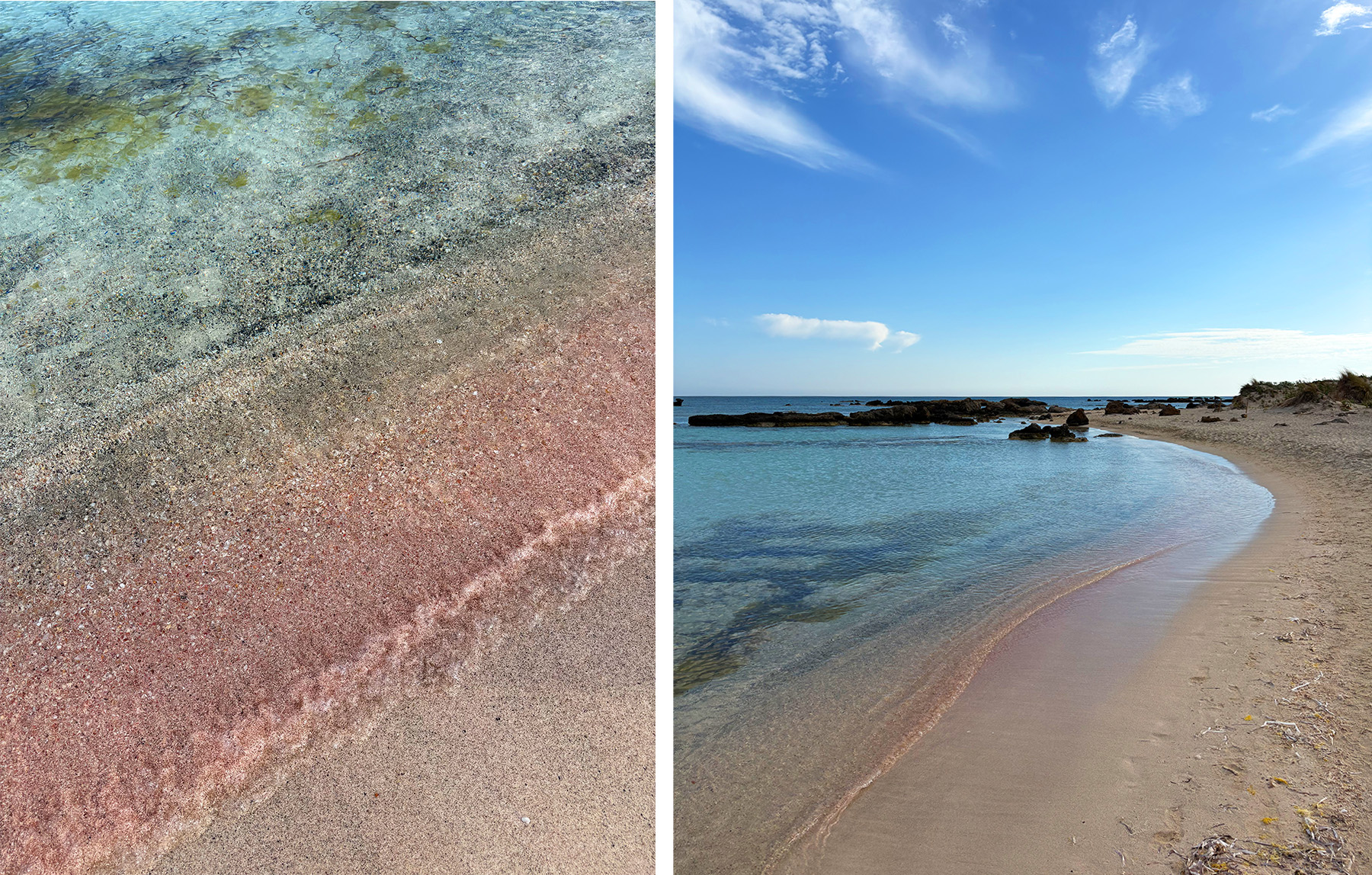 Elafonisi pink sand beach